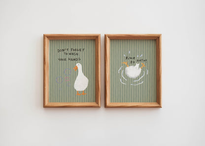 Time to Bath Duck Print