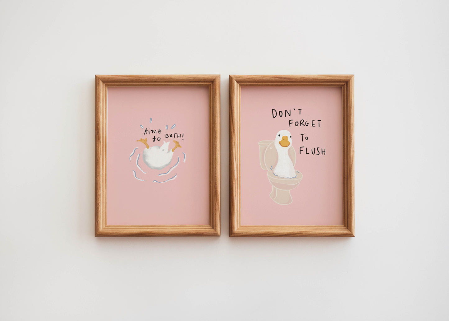 Time to Bath Duck Bathroom Print