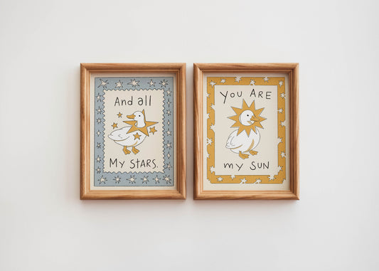 You Are My Sun Goose Nursery Print