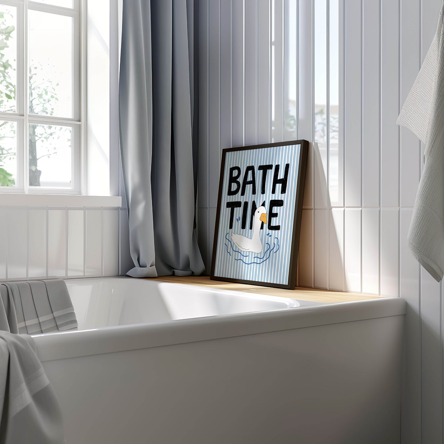 Bath Time Duck Print