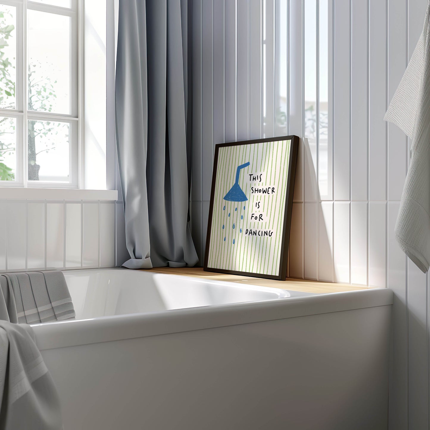 This Shower Is for Dancing Bathroom Print