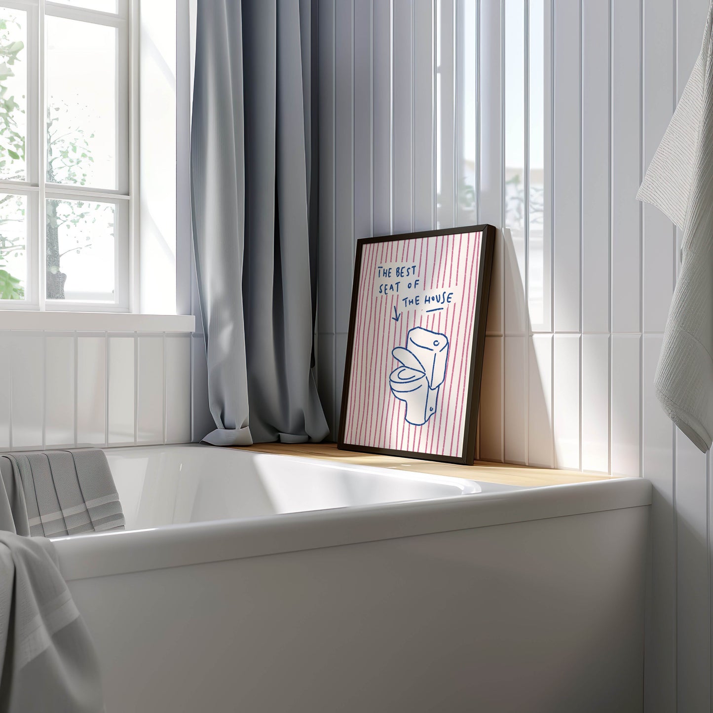 Best Seat of the House Bathroom Print