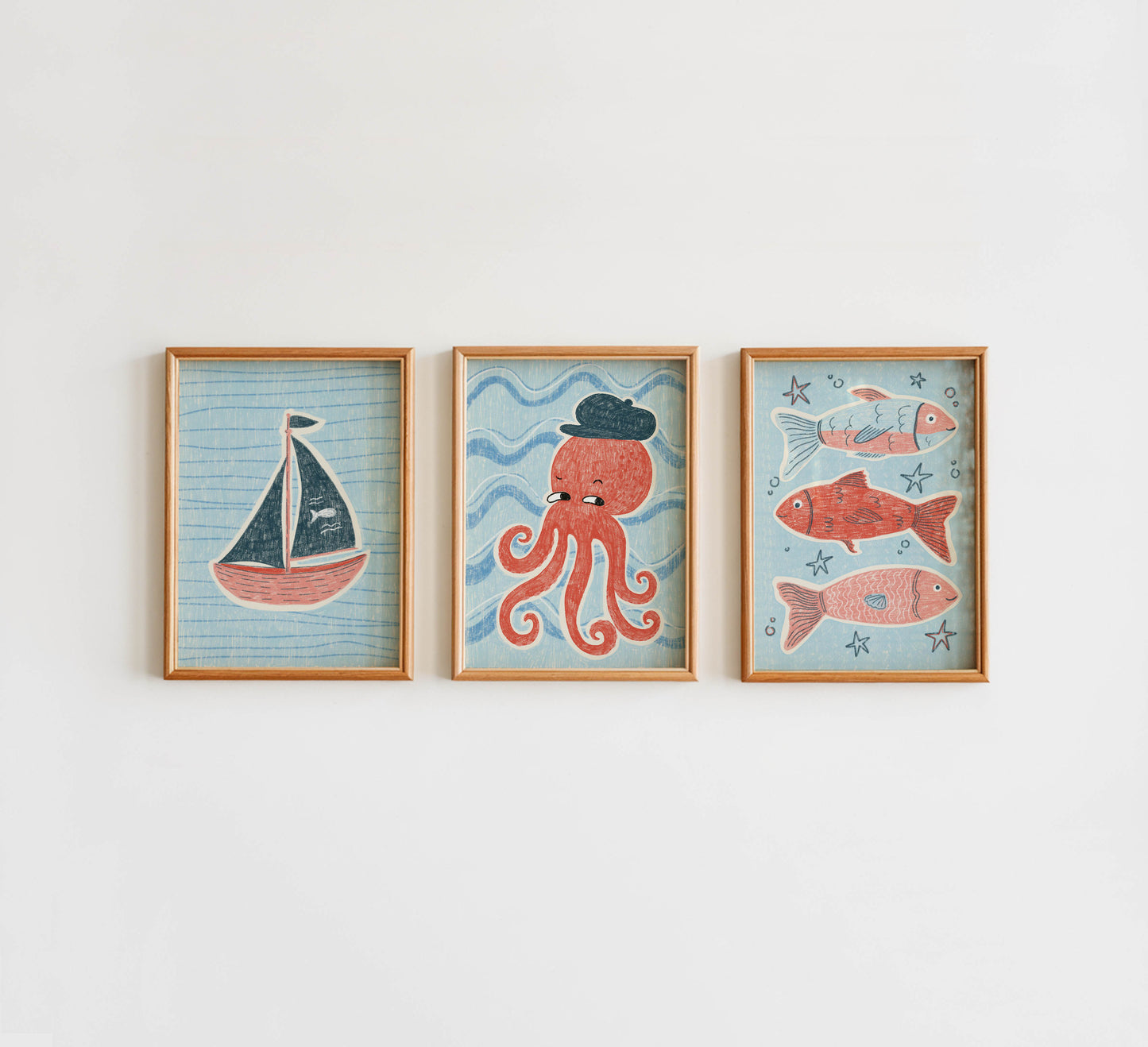 Playful Fish Nursery Print