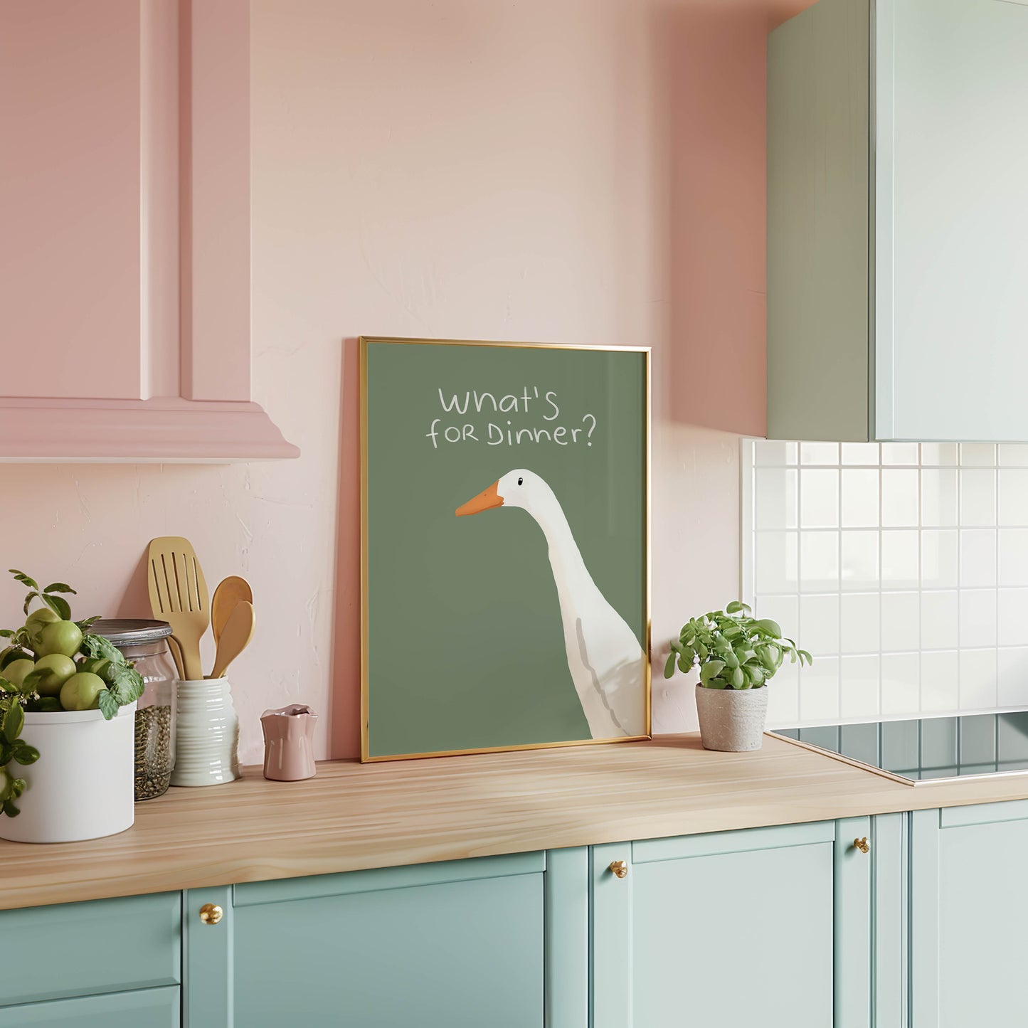 What’s for Dinner? Goose Kitchen Print