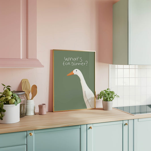 What’s for Dinner? Goose Kitchen Print