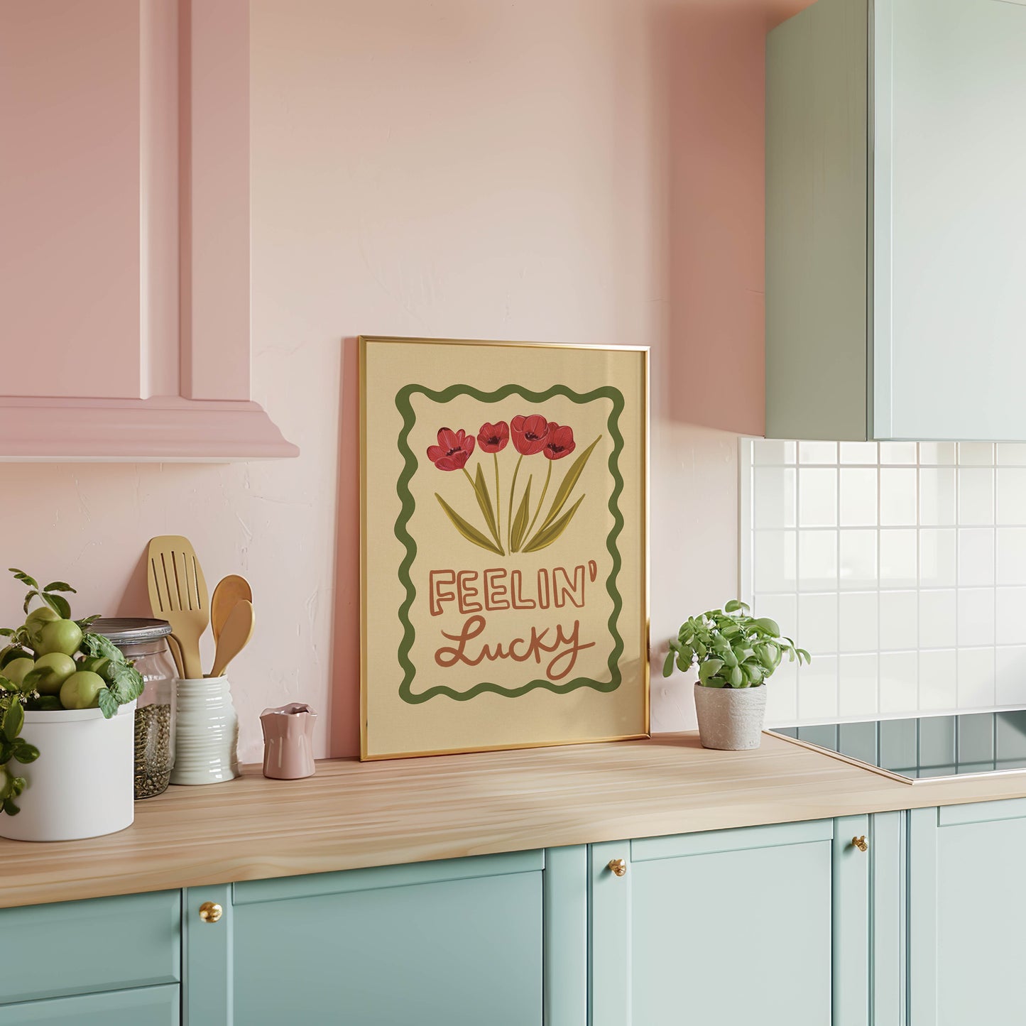 Feelin’ Lucky Floral Art Print