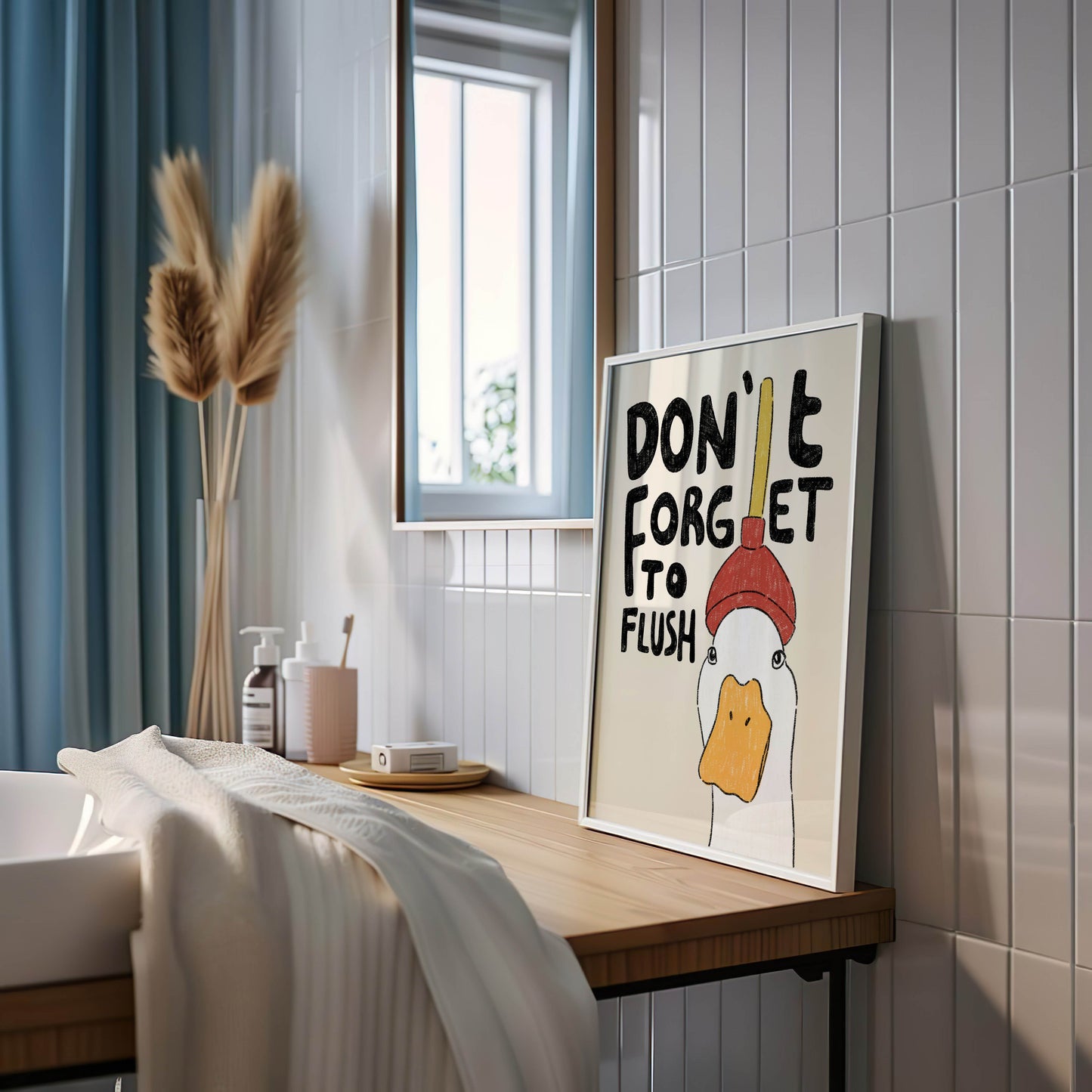 Don’t Forget to Flush Duck Print