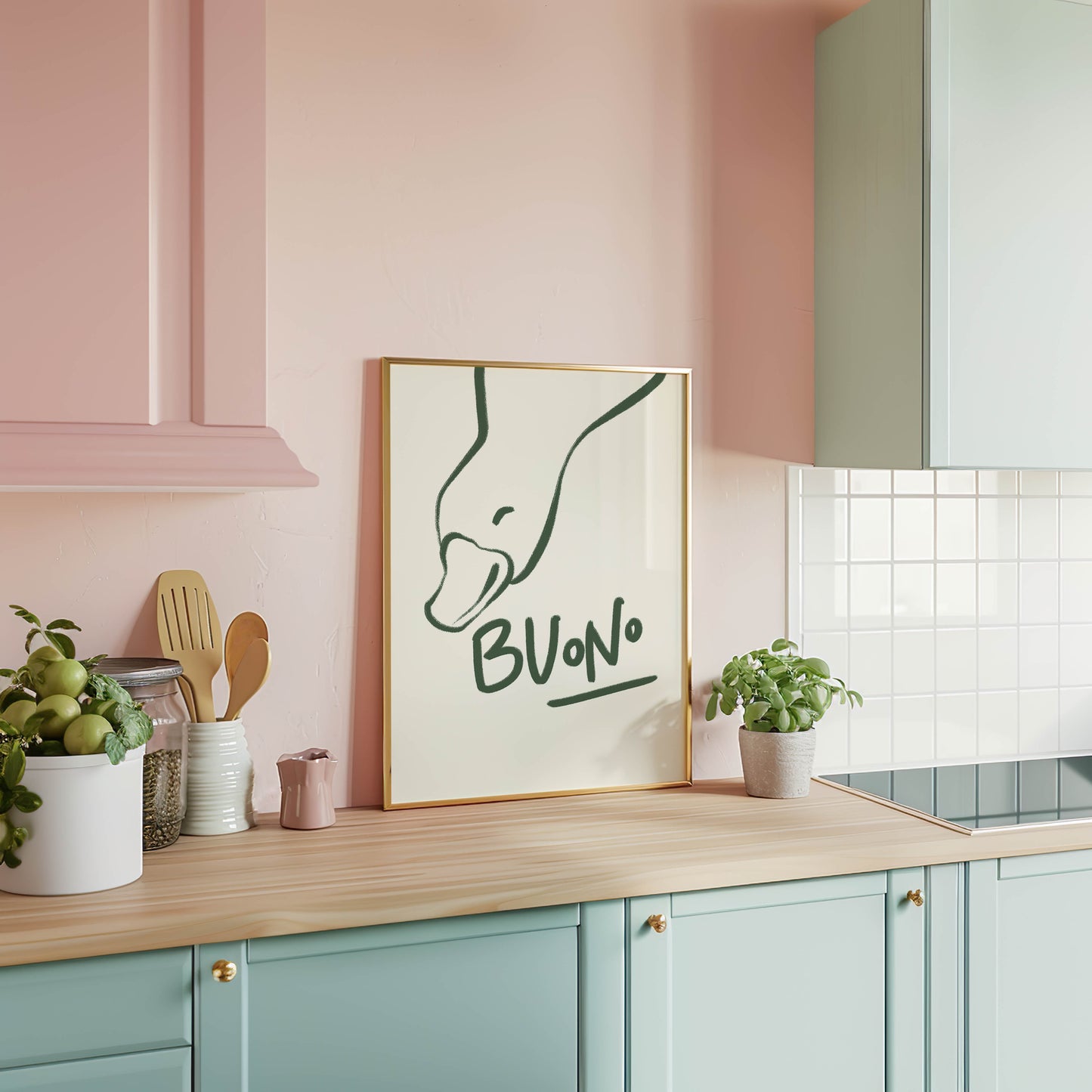 Buono Duck Kitchen Print