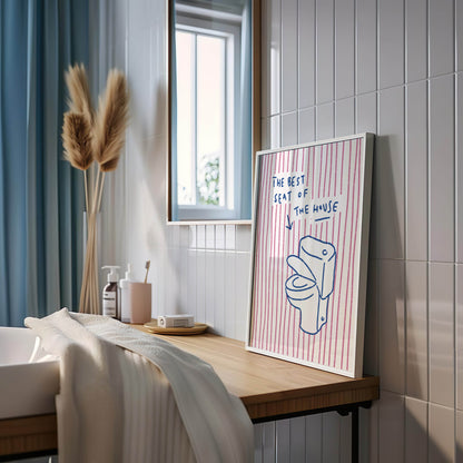 Best Seat of the House Bathroom Print