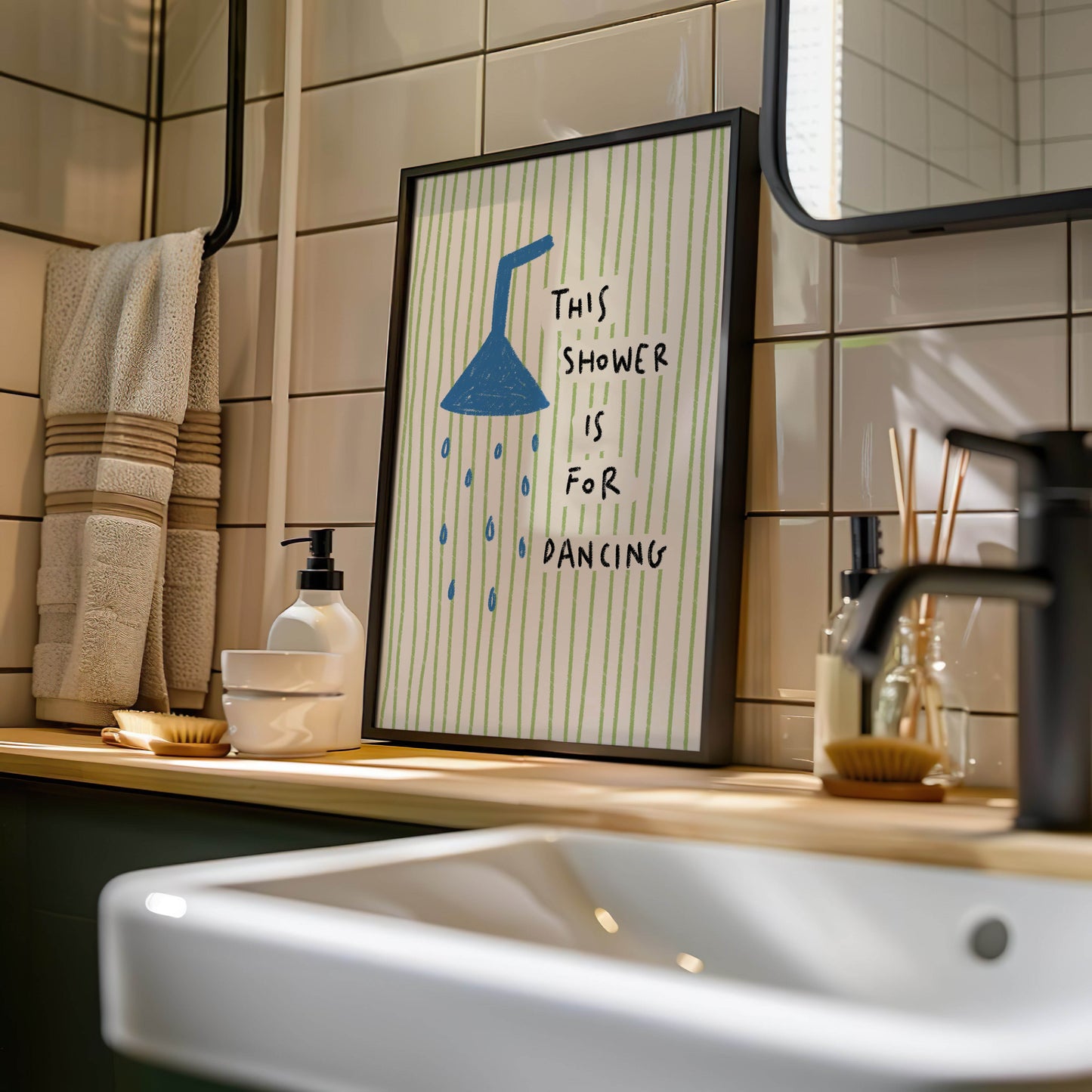 This Shower Is for Dancing Bathroom Print