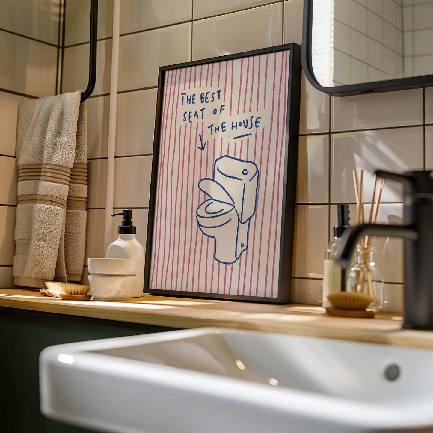 Best Seat of the House Bathroom Print