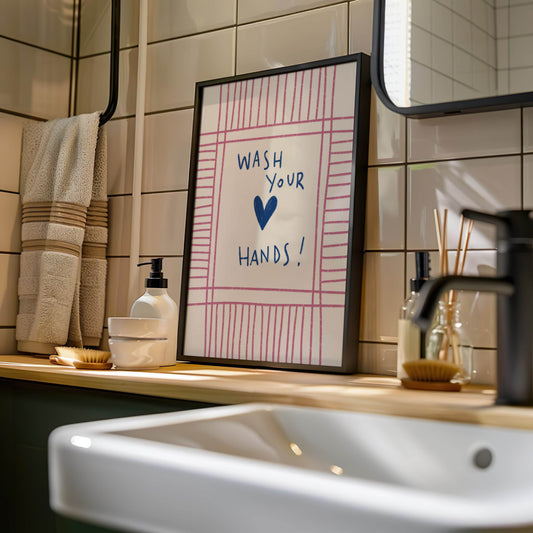 Wash Your Hands Bathroom Print