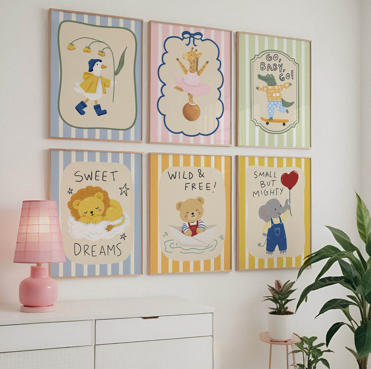 Small But Mighty Elephant Nursery Print