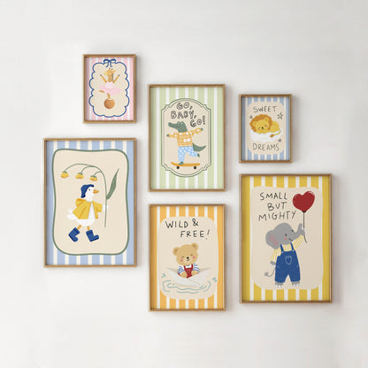 Small But Mighty Elephant Nursery Print