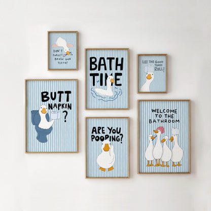 Bath Time Duck Print
