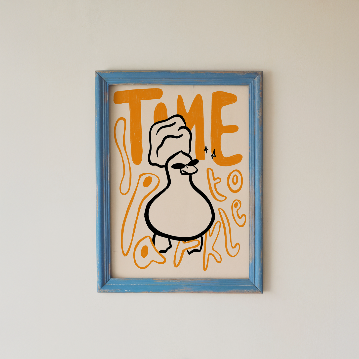 Funny Bathroom Wall Art Goose Spa Quote Print