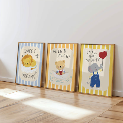 Small But Mighty Elephant Nursery Print