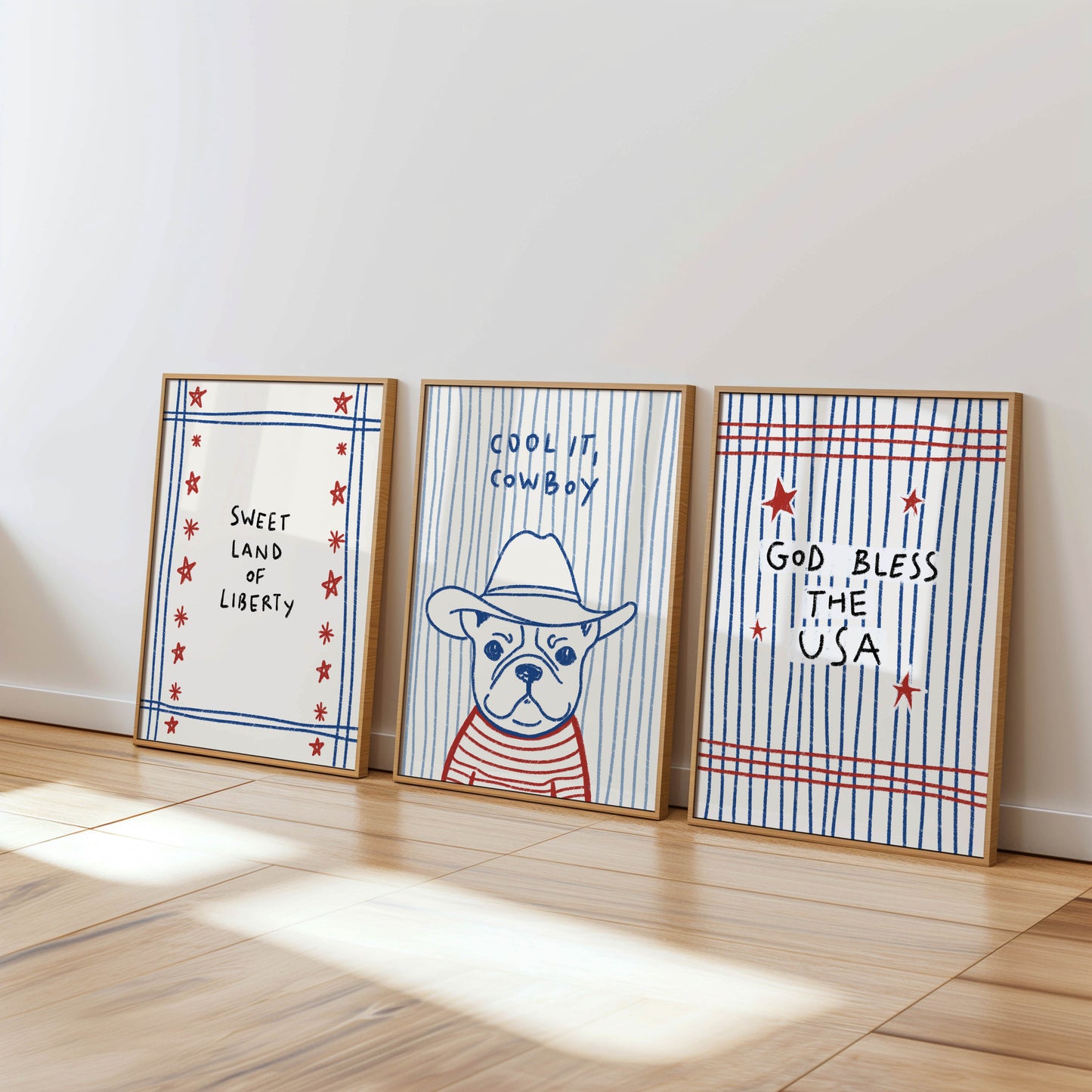 Cool It, Cowboy Bulldog Art Print