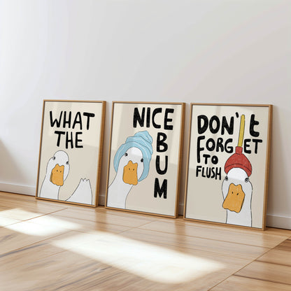 Don’t Forget to Flush Duck Print