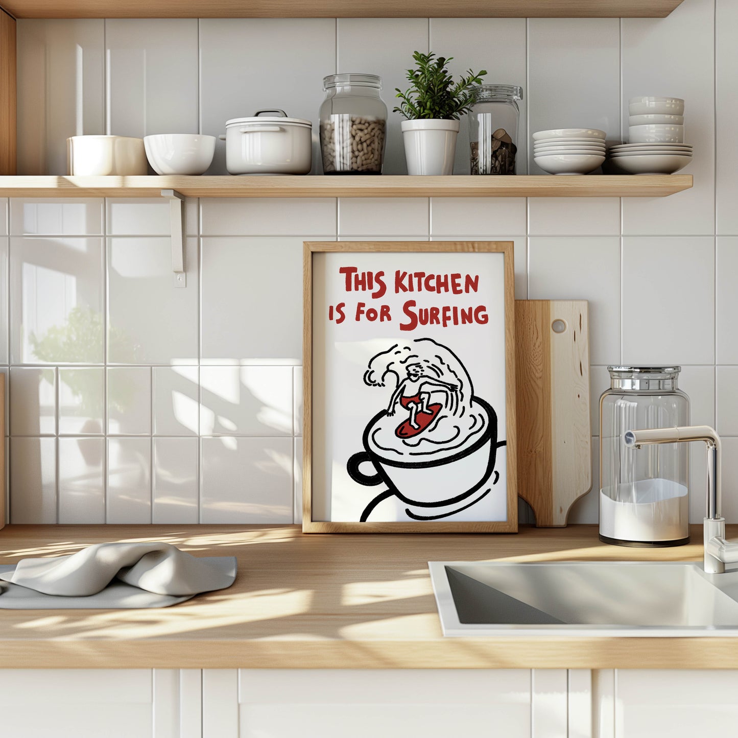 This Kitchen Is for Surfing Print