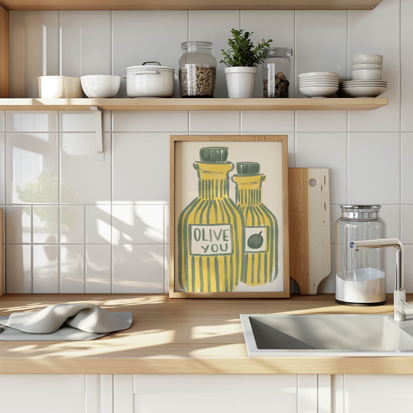 Olive You Kitchen Art Print