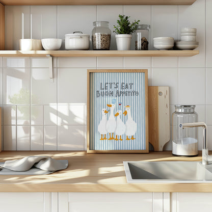 Buon Appetito Geese Kitchen Print
