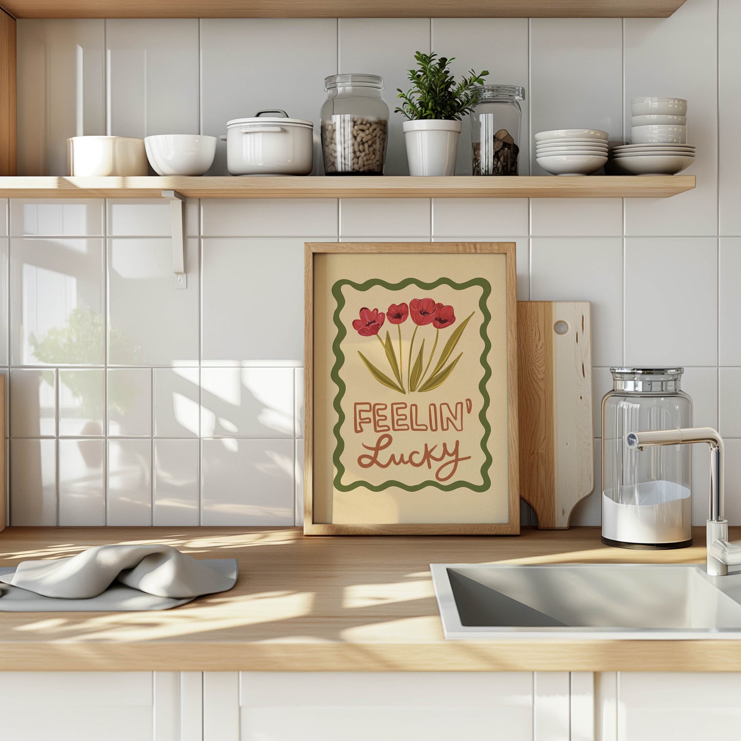 Feelin’ Lucky Floral Art Print