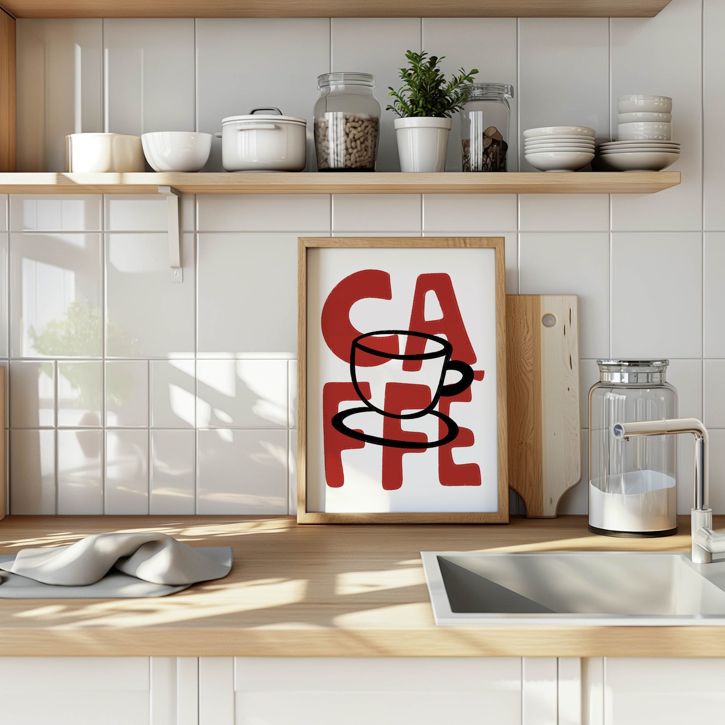 Caffè Typography Kitchen Print