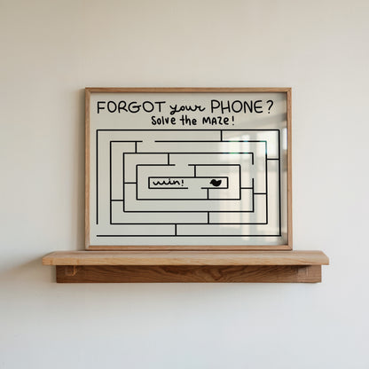 Funny Maze Bathroom Poster