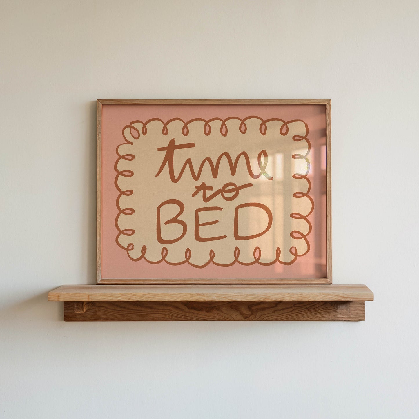 Time to Bed Typography Print