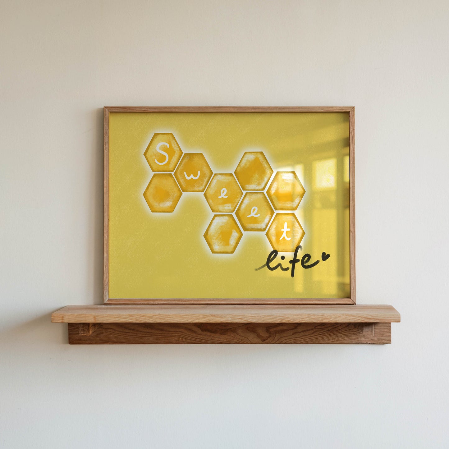 Sweet Life Honeycomb Art Print