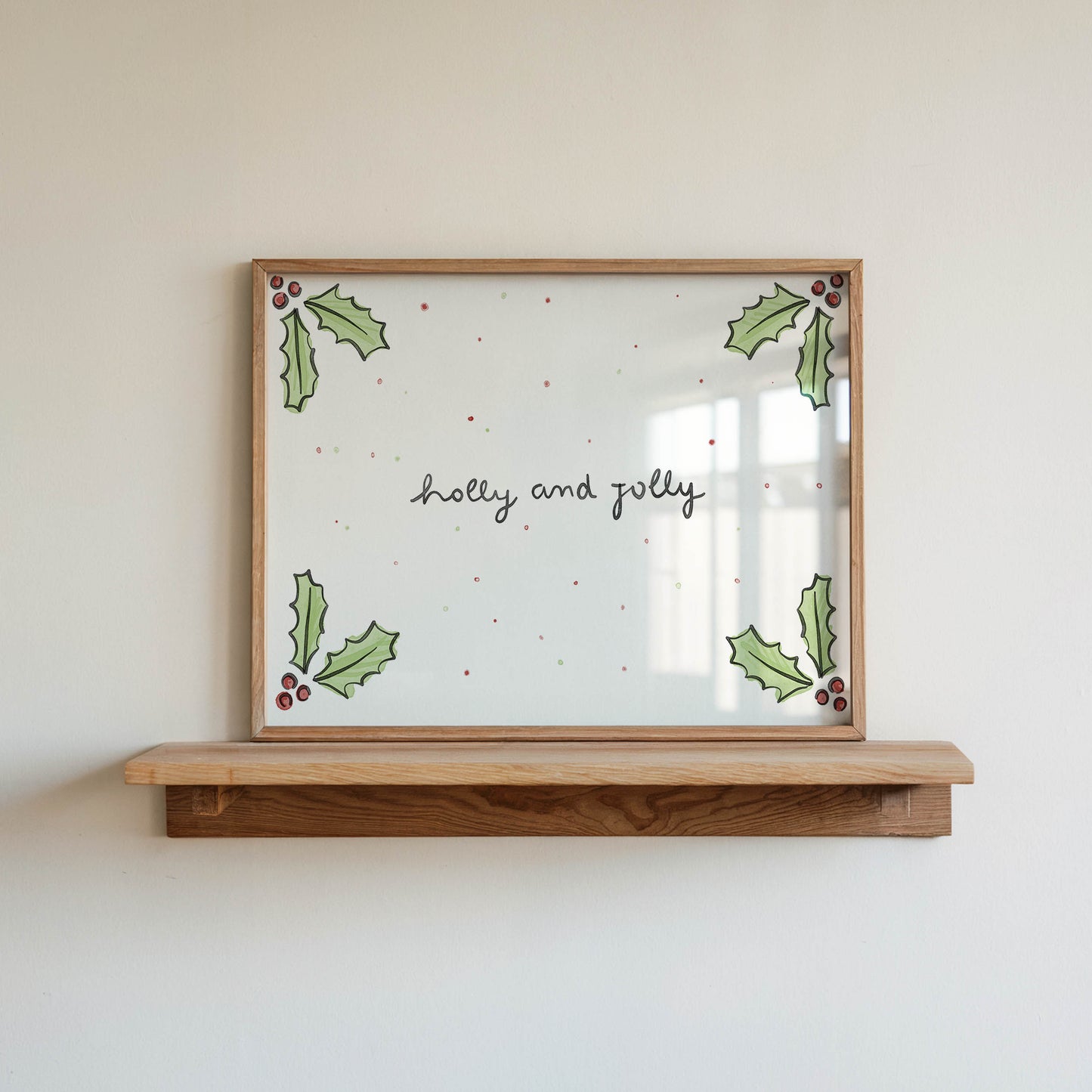 Holly and Jolly Christmas Print