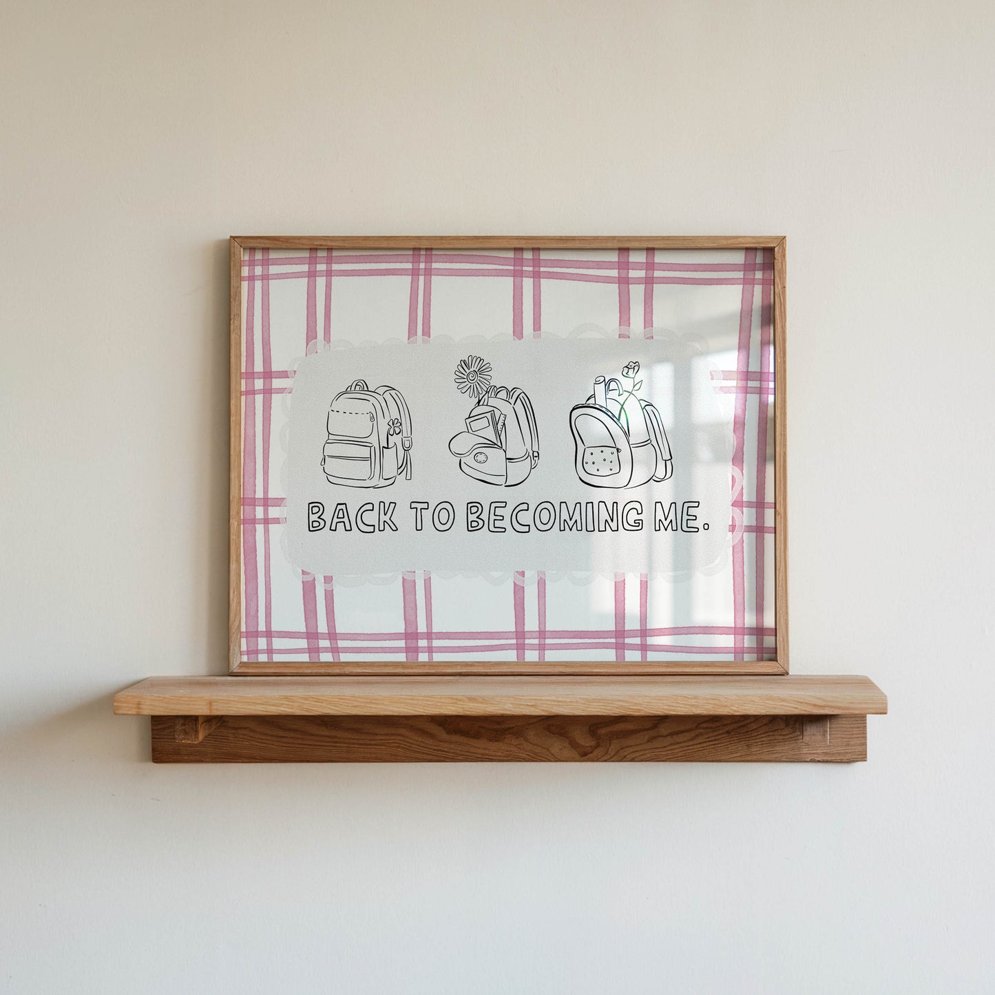 Back to Becoming Me Art Print