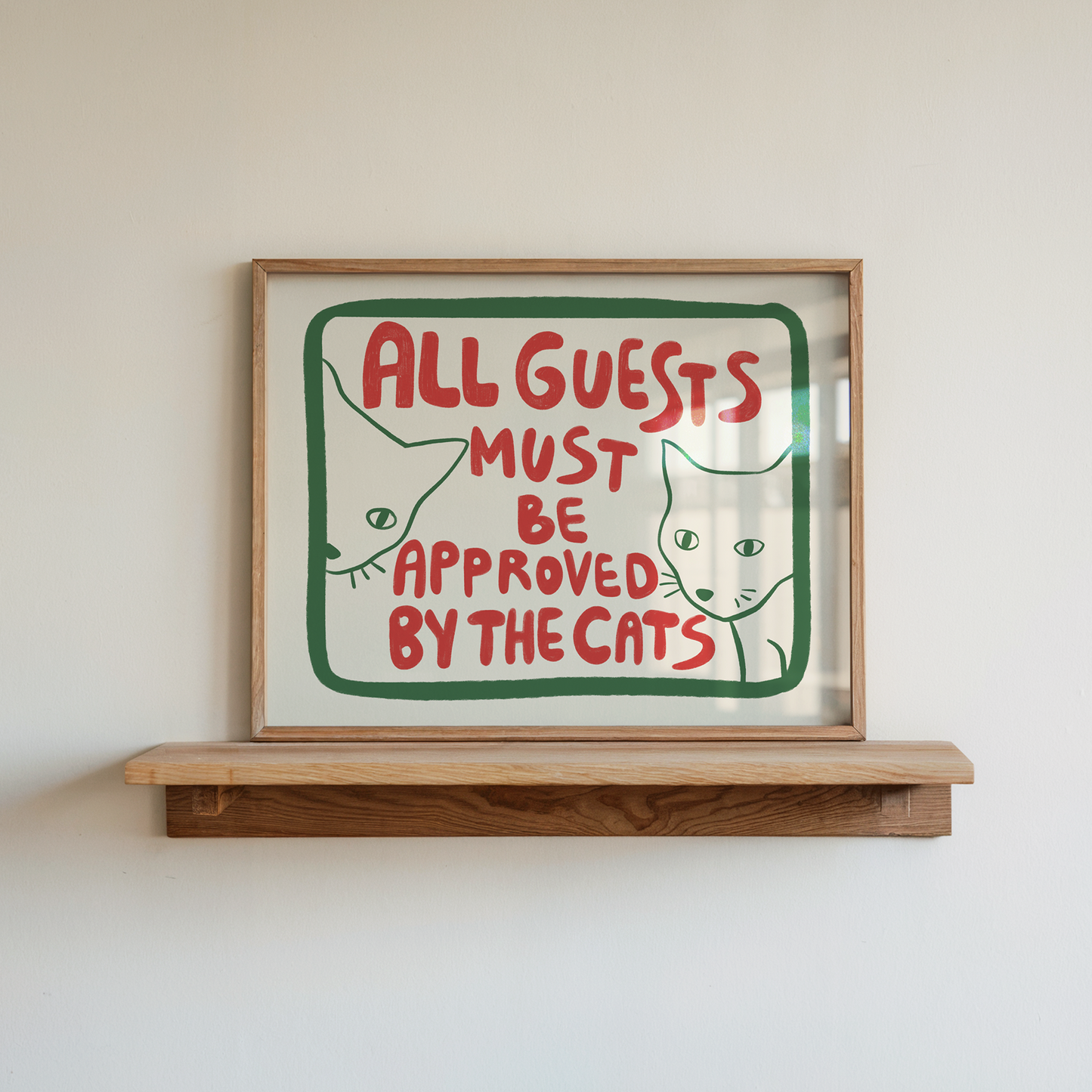 Funny Cat Bathroom Wall Art for Guest Bathroom Decor