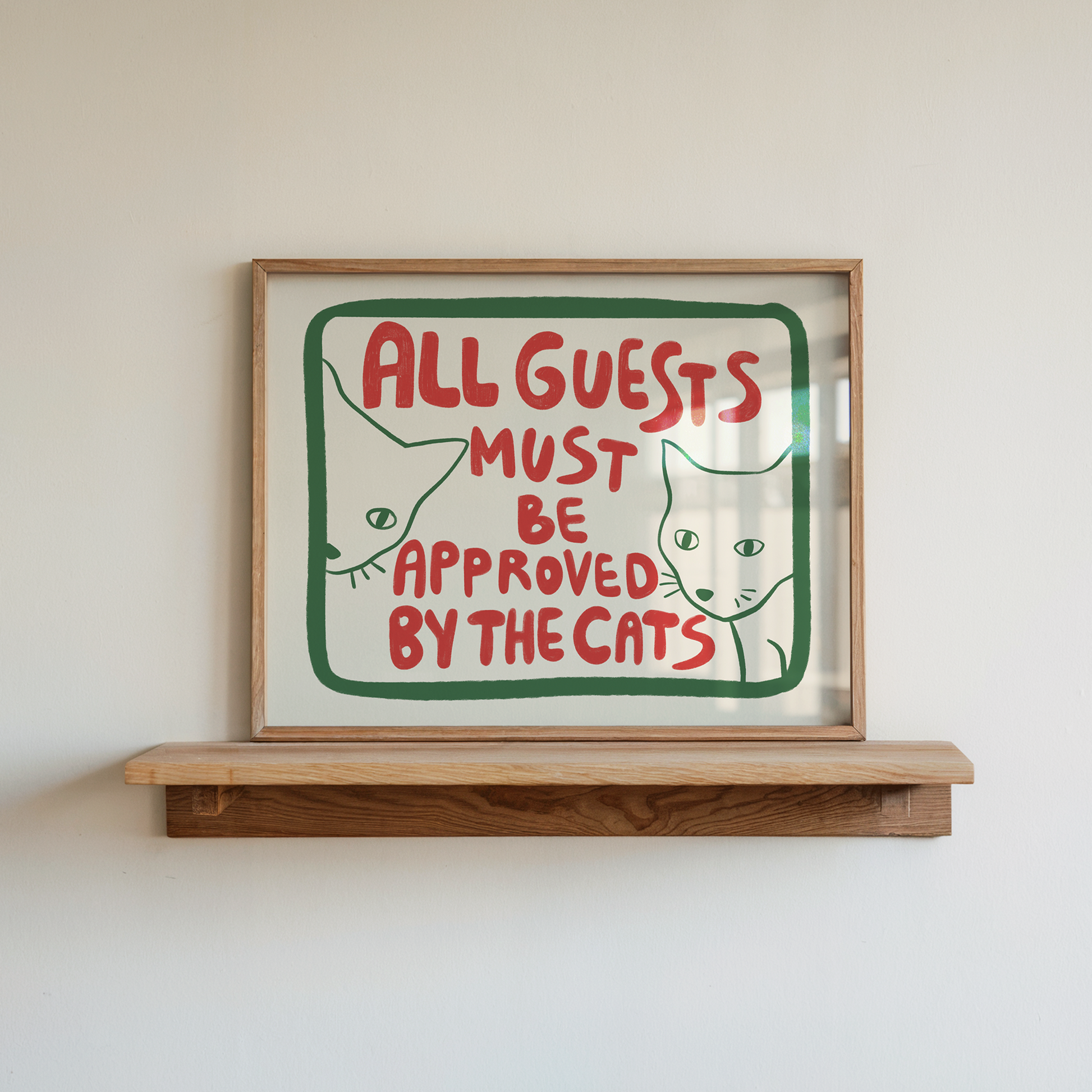 Funny Cat Bathroom Wall Art for Guest Bathroom Decor