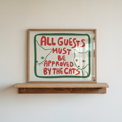 Funny Cat Bathroom Wall Art for Guest Bathroom Decor