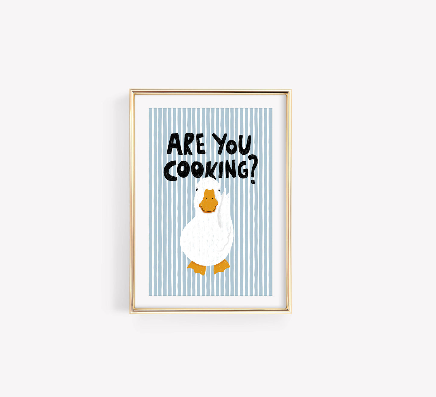 Are You Cooking? Funny Duck Kitchen Print