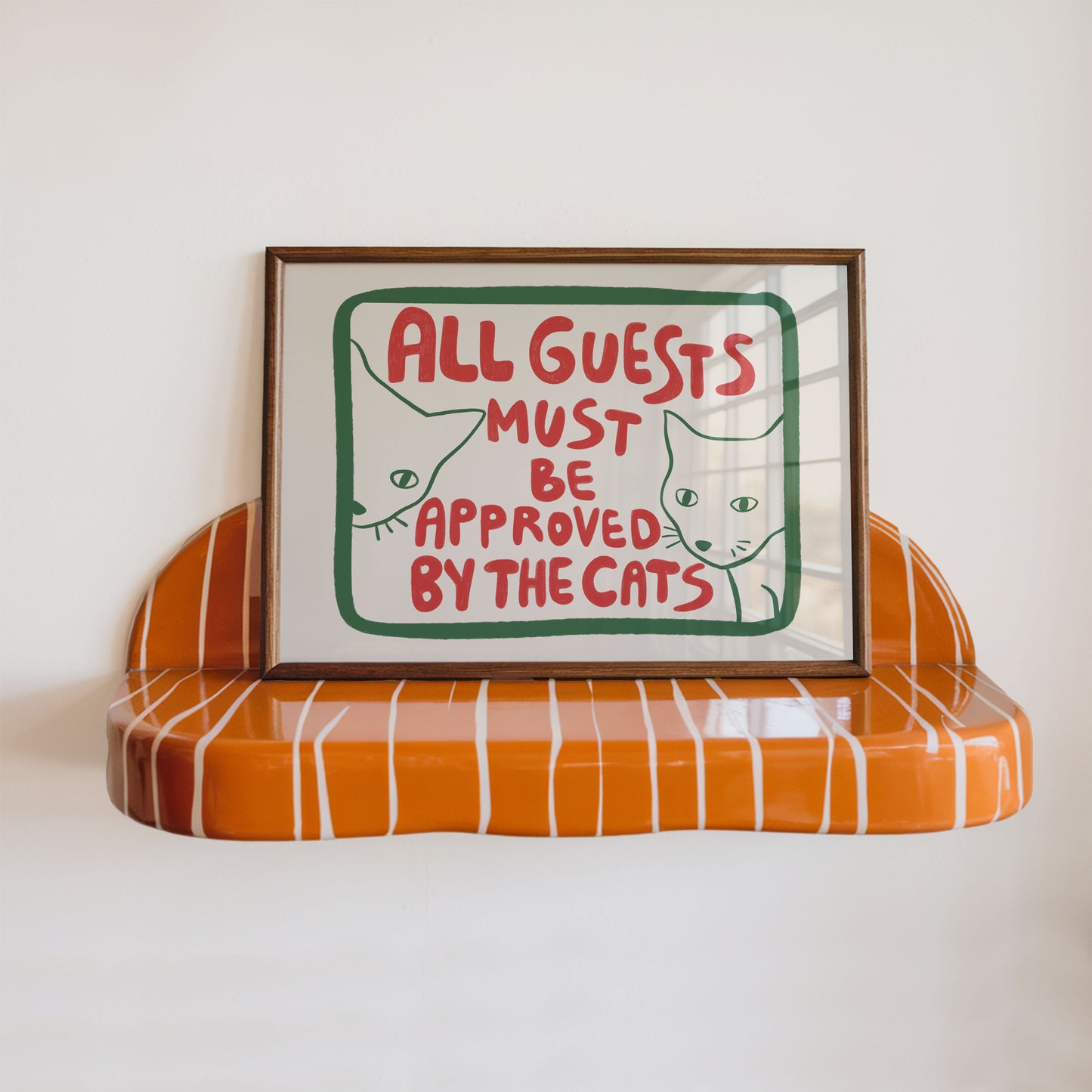 Funny Cat Bathroom Wall Art for Guest Bathroom Decor