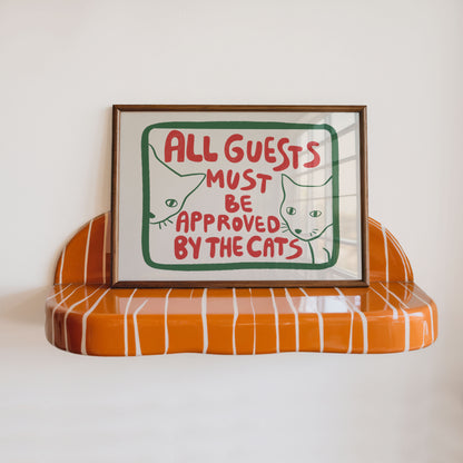 Funny Cat Bathroom Wall Art for Guest Bathroom Decor