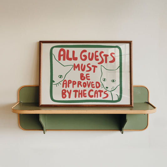 Funny Cat Bathroom Wall Art for Guest Bathroom Decor