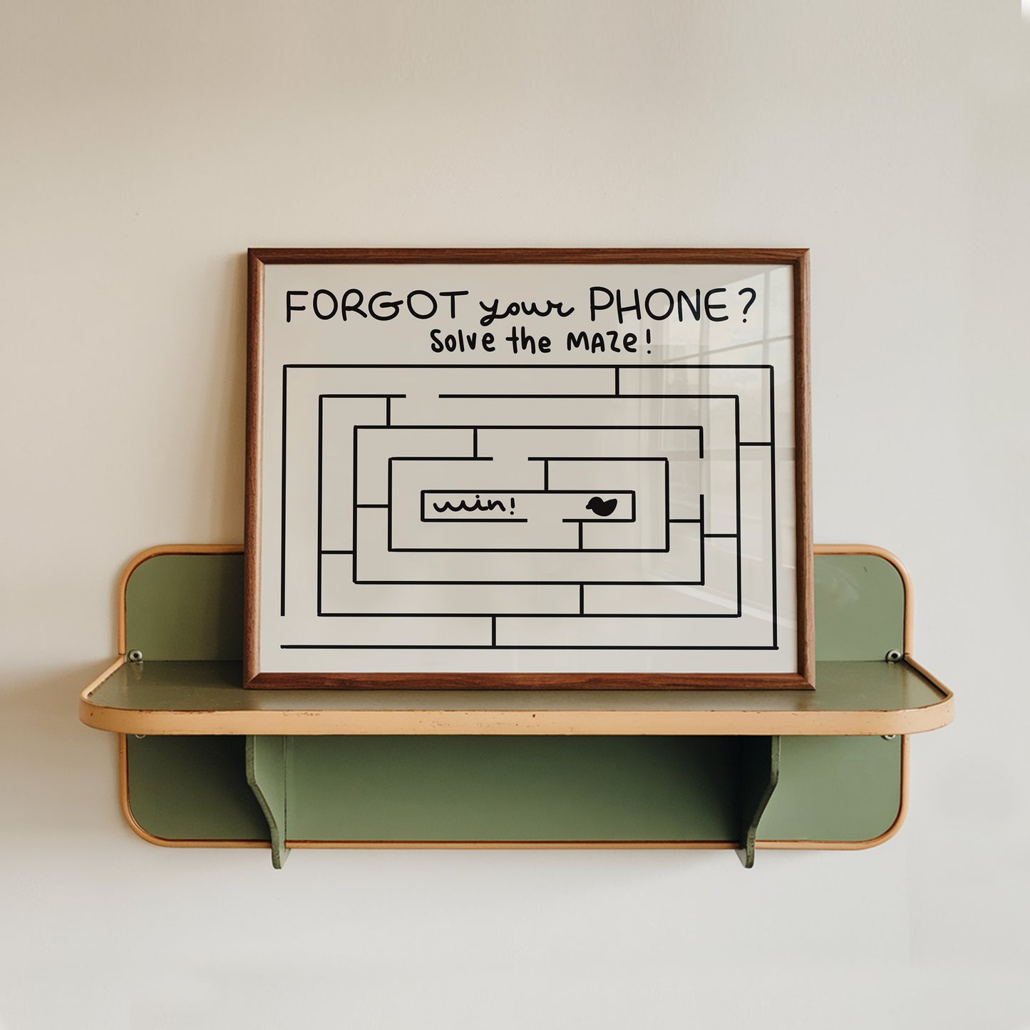 Funny Maze Bathroom Poster