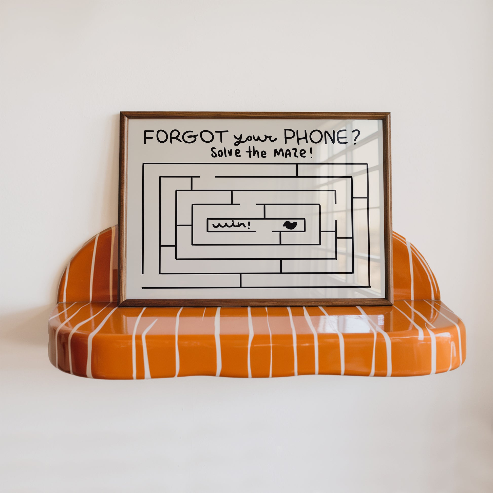 Funny Maze Bathroom Poster