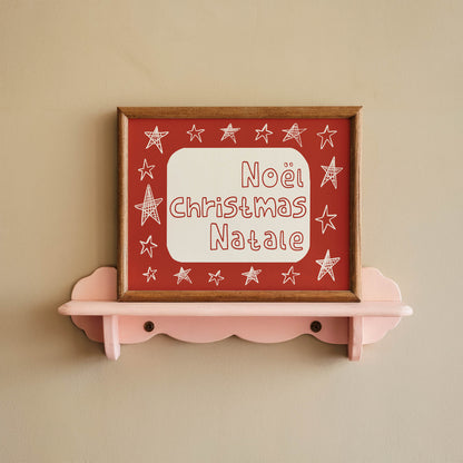 Noël Christmas Natale Holiday Print
