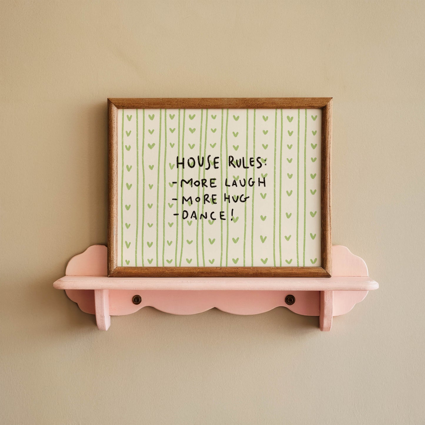 Playful House Rules Wall Art