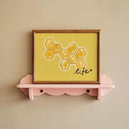 Sweet Life Honeycomb Art Print