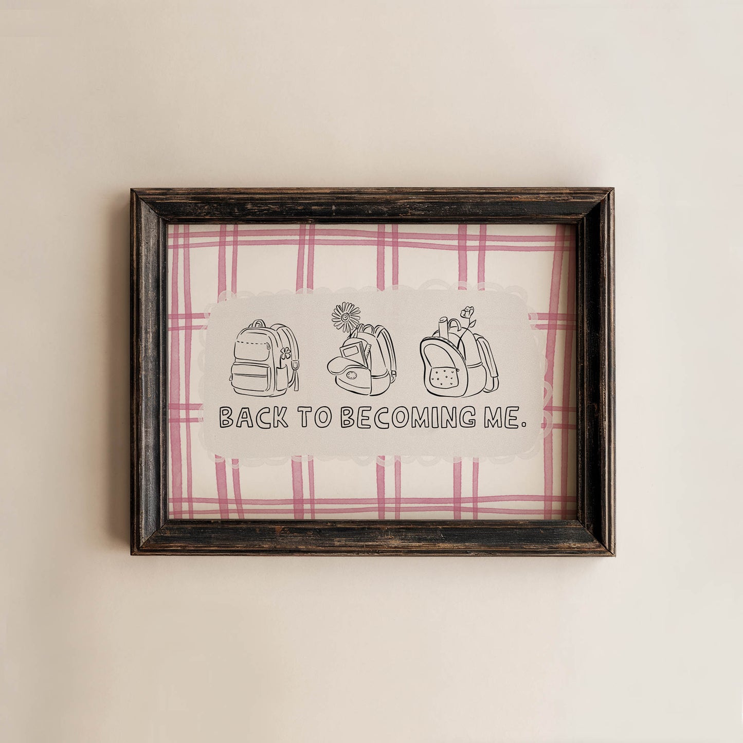Back to Becoming Me Art Print