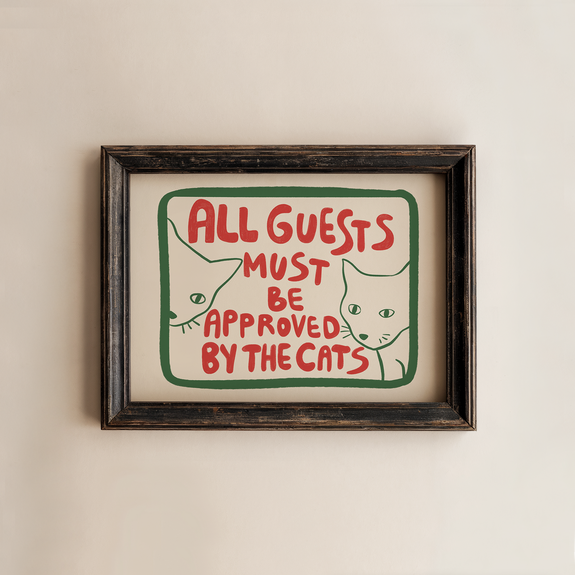 Funny Cat Bathroom Wall Art for Guest Bathroom Decor