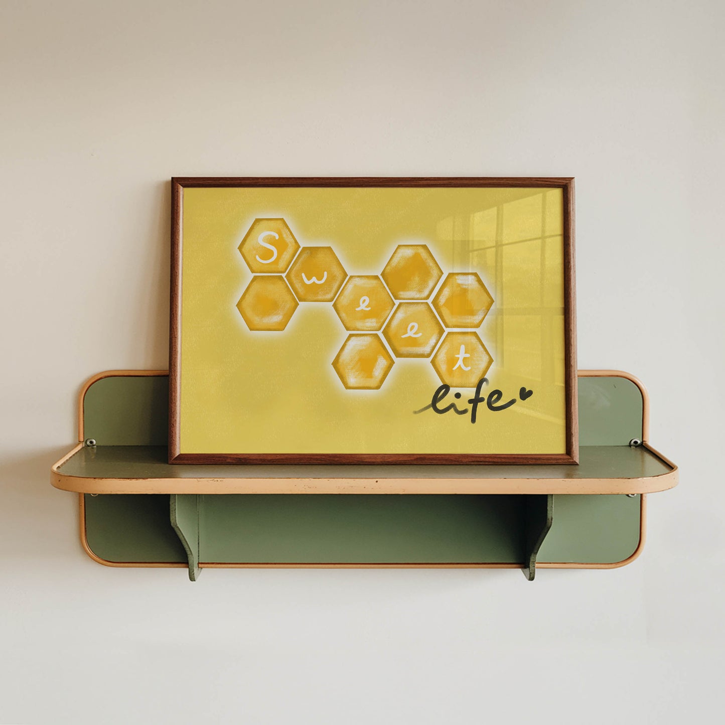 Sweet Life Honeycomb Art Print