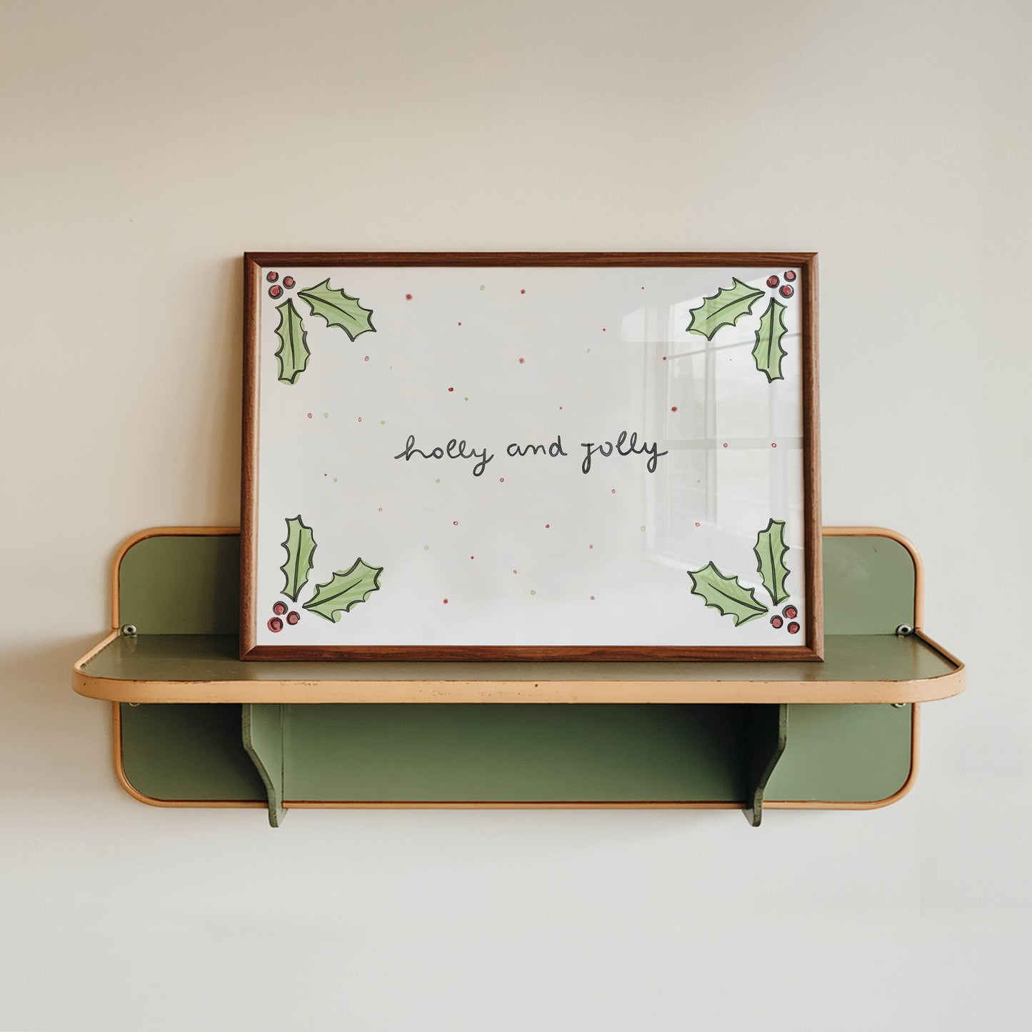 Holly and Jolly Christmas Print
