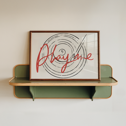 Vinyl Record Wall Art Play Me Modern Music Decor